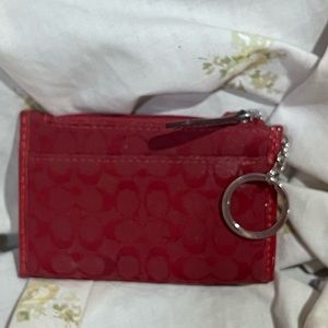 Coach Red Change Purse